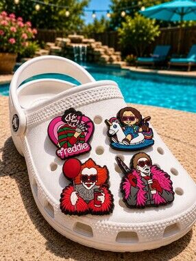 Horror Summer Croc Charm Set (Custom Made)
